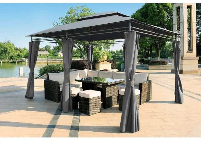 Lauko pavėsinė Zeltpro Prime 300x400 Pilka