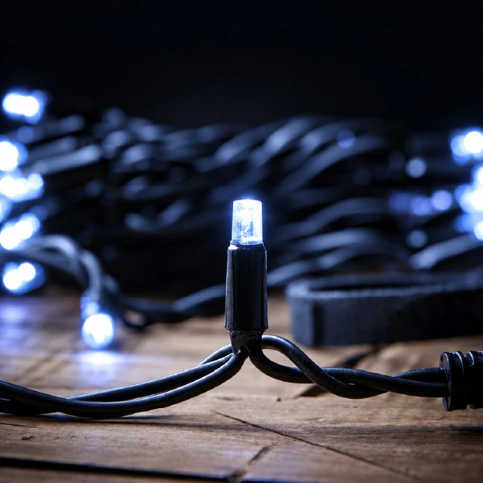 Lempučių užuolaida (šaltai baltos LED lemputės) PROLED IP67 20x2 m