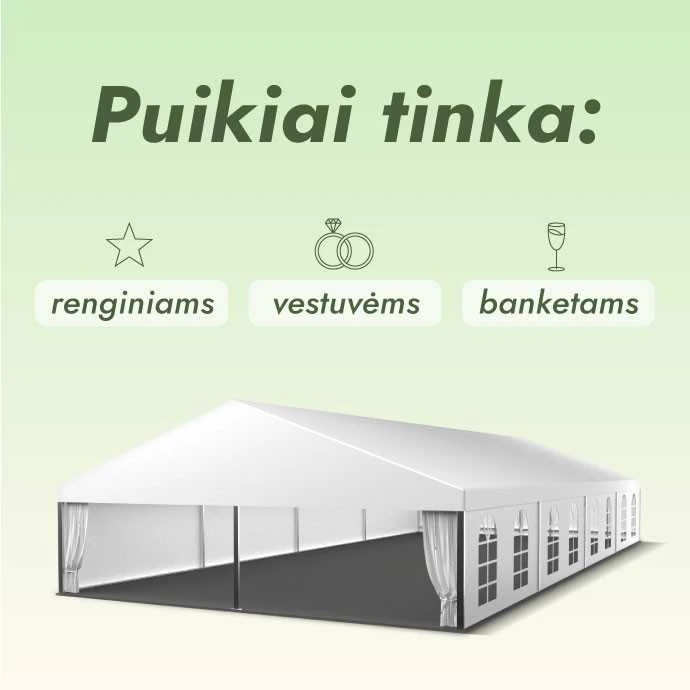 Modulinis paviljonas Baltas (200 m2)
