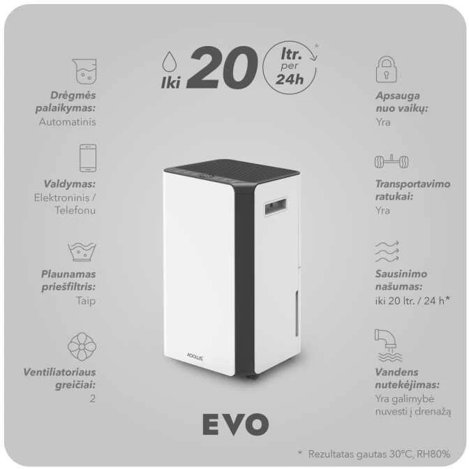 Oro sausintuvas Adolus EVO 330W, 4.3l