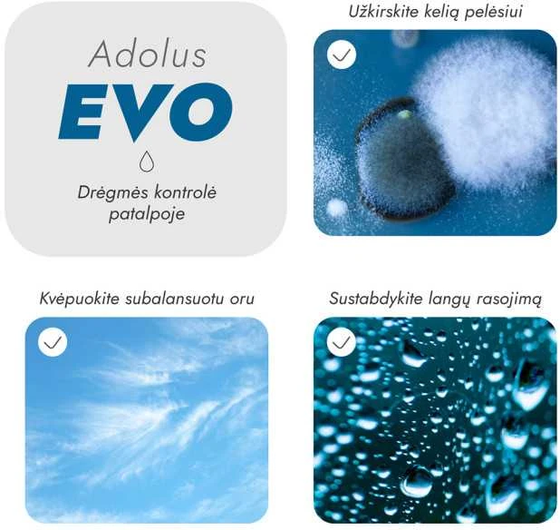 Oro sausintuvas Adolus EVO 330W, 4.3l