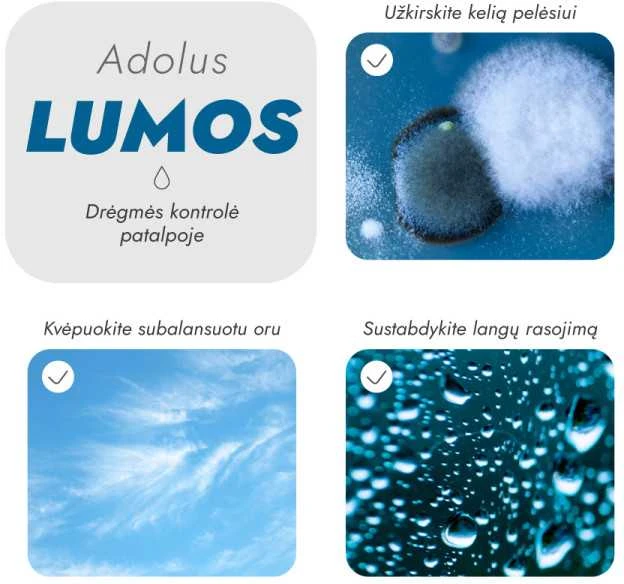 Oro sausintuvas Adolus LUMOS 185W, 2l