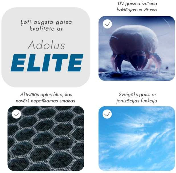 Oro valytuvas Adolus ELITE + Papildomas filtras