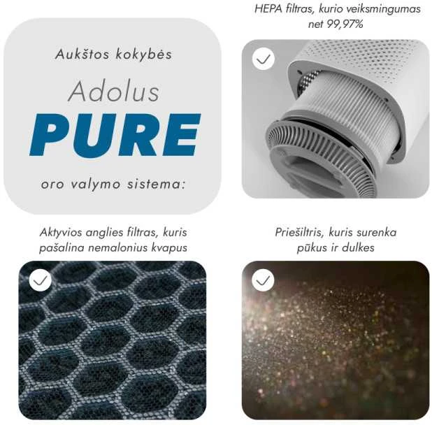 Oro valytuvas Adolus PURE 6W