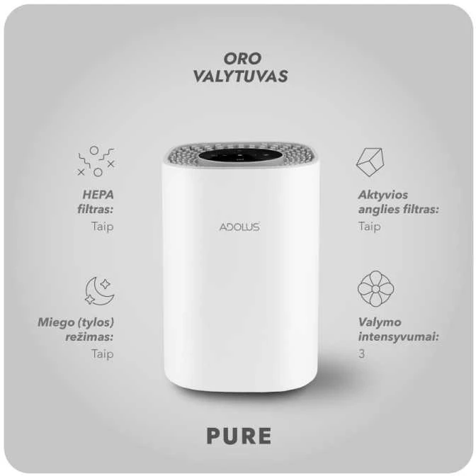 Oro valytuvas Adolus PURE 6W