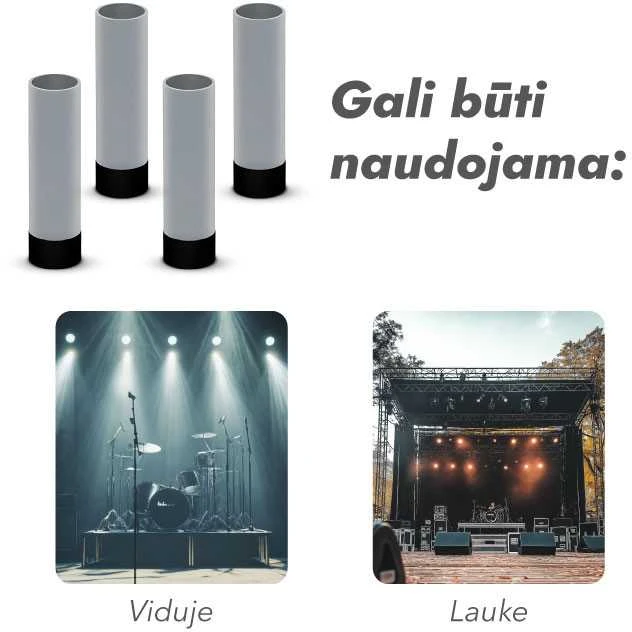 Pakylų kojos 20 cm komplektas ( 4 vnt )