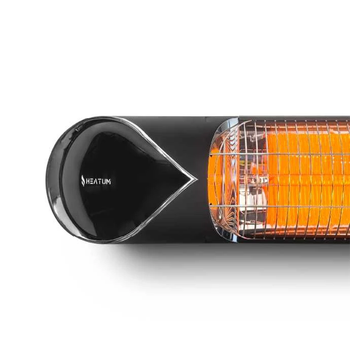 Pastatomas Infraraudonųjų spindulių šildytuvas Heatum H2500R CORE Juodas su trikoju stovu