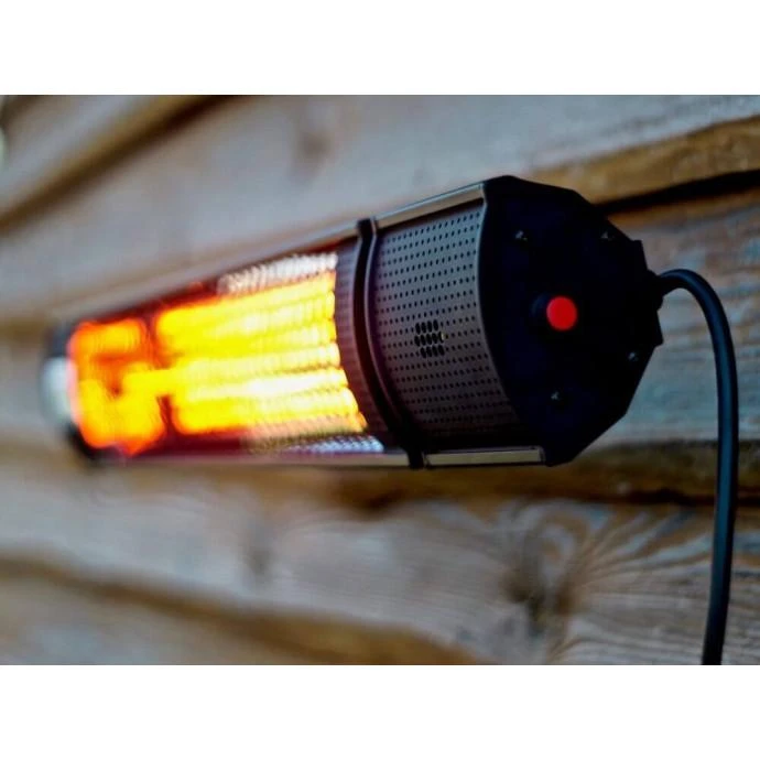 Pastatomas Infraraudonųjų spindulių šildytuvas Heatum H2000R URBAN Juodas su trikoju stovu