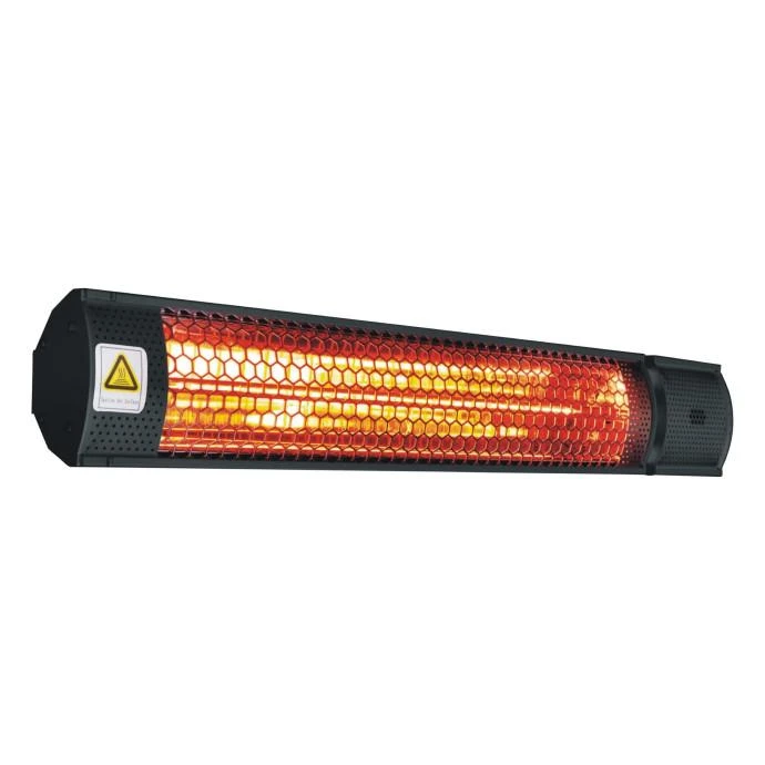 Pastatomas Infraraudonųjų spindulių šildytuvas Heatum H2000R URBAN Juodas su trikoju stovu