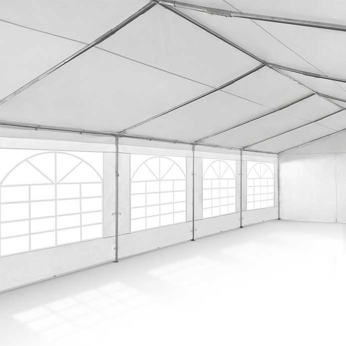 PE Palapinė - Paviljonas Zeltpro 5 x 10 Baltas