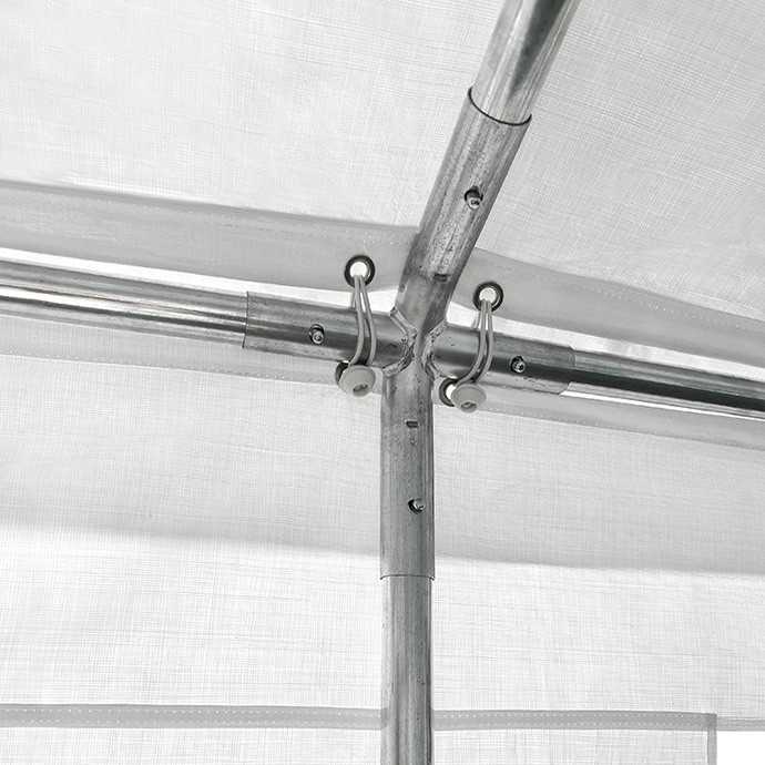 PE Palapinė - Paviljonas Zeltpro 5 x 10 Baltas