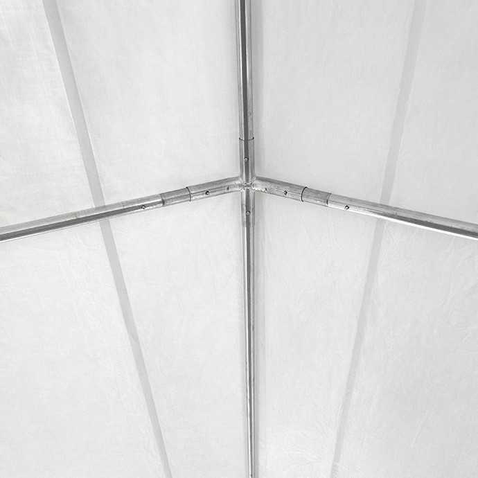 PE Palapinė - Paviljonas Zeltpro 5 x 10 Baltas