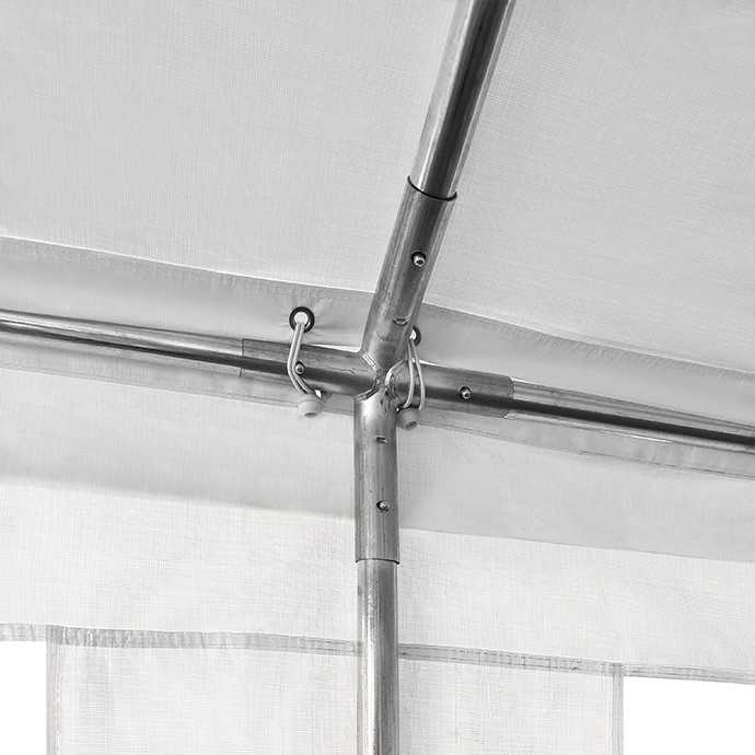 PE Palapinė - Paviljonas Zeltpro 5 x 8 Baltas