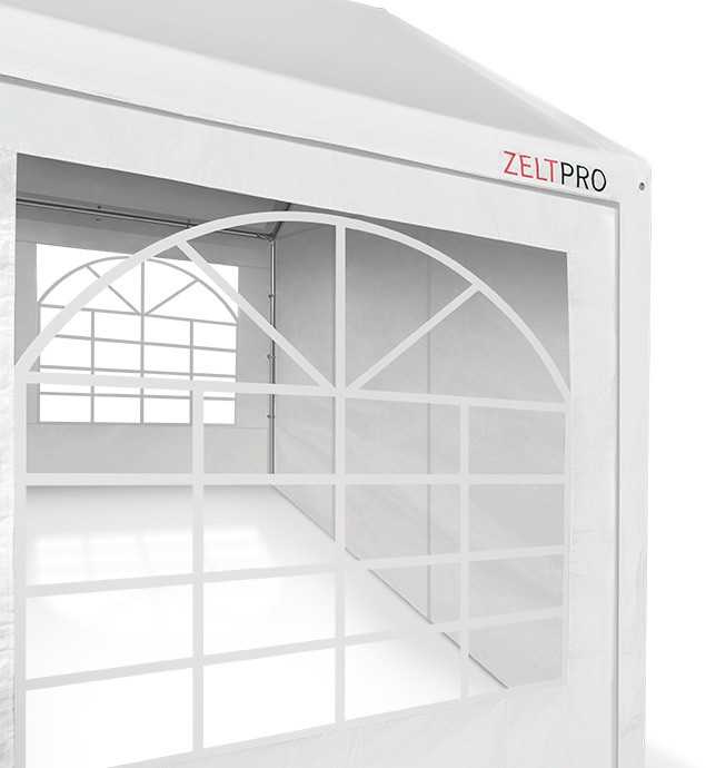 PE Palapinė - Paviljonas Zeltpro 5 x 8 Baltas
