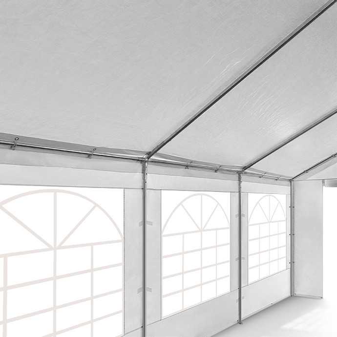 PE Palapinė - Paviljonas Zeltpro 5 x 8 Baltas