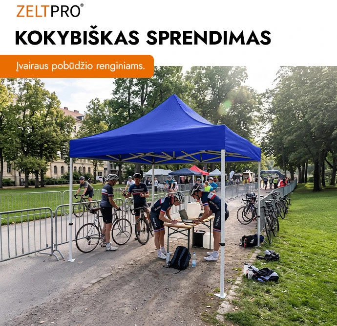 Prekybinė Palapinė 2x2 Mėlyna Zeltpro PROFRAME