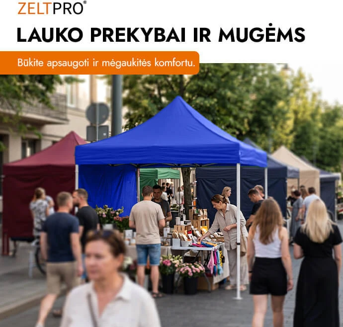 Prekybinė Palapinė 3x2 Mėlyna Zeltpro PROFRAME