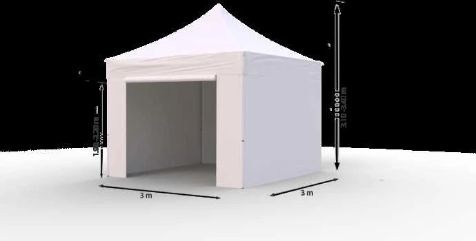Prekybinė Palapinė 3x3 Balta Zeltpro PREMIUM+
