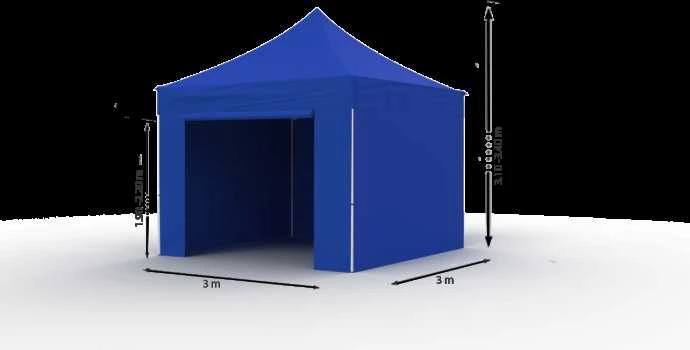 Prekybinė Palapinė 3x3 Mėlyna Zeltpro PROFRAME