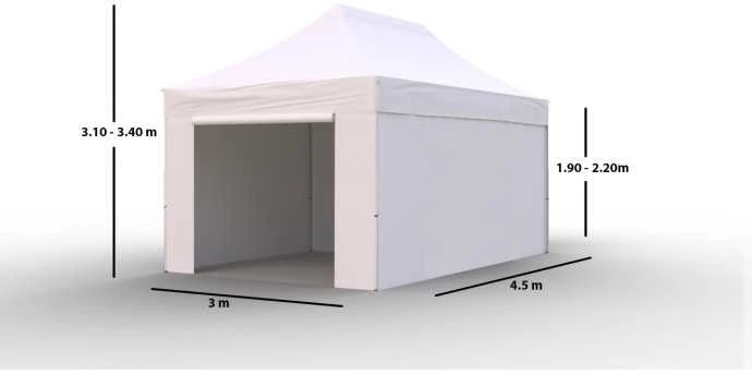 Prekybinė Palapinė 3x4,5 Balta Zeltpro PROFRAME
