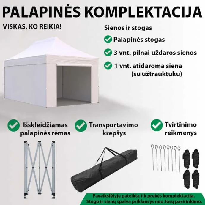 Prekybinė Palapinė 3x4,5 Raudona Zeltpro EKOSTRONG