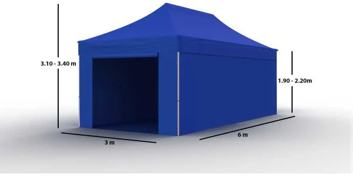 Prekybinė Palapinė 3x6 Mėlyna Zeltpro PROFRAME