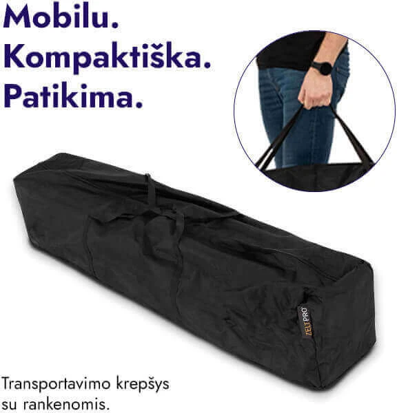 Prekybinė Palapinė 3x6 Mėlyna Zeltpro TITAN