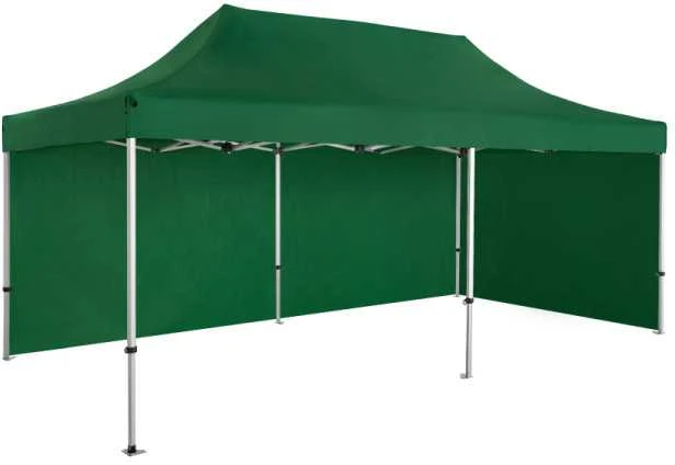 Prekybinė Palapinė 4x6 Žalia Zeltpro PREMIUM+ su 4 sienomis, krepšiu