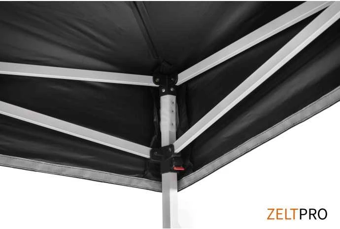 Prekybinės palapinės stogas ir sienos (4 vnt.) komplektas 3x3 Juoda Zeltpro PROFRAME