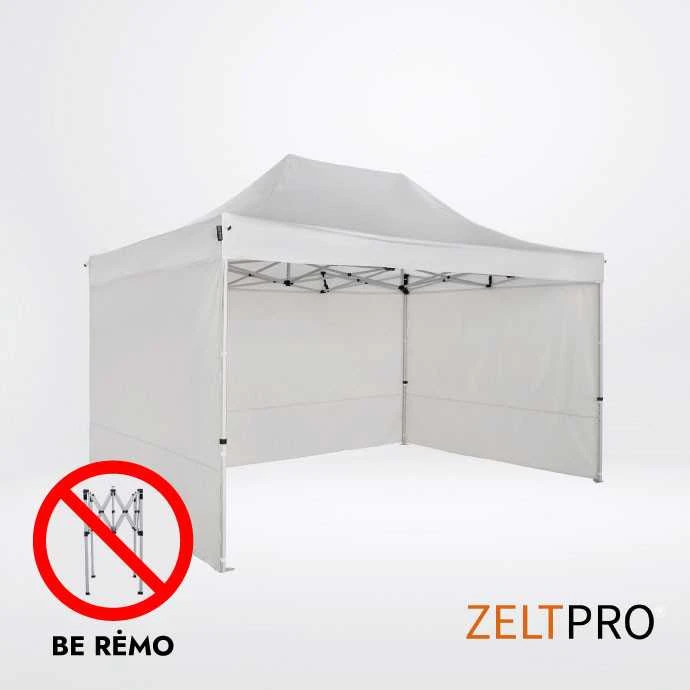 Prekybinės palapinės stogas ir sienos (4 vnt.) komplektas 3x4,5 Balta Zeltpro TITAN