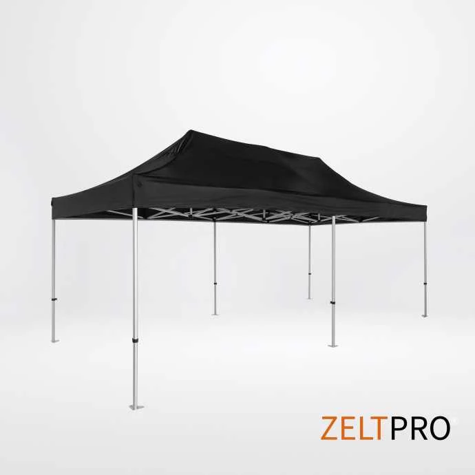 Prekybinės palapinės stogas ir sienos (4 vnt.) komplektas 3x6 Juoda Zeltpro TITAN