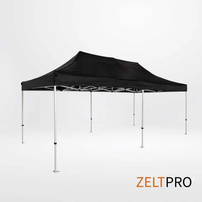 Prekybinės palapinės stogas ir sienos (4 vnt.) komplektas 3x6 Juoda Zeltpro PROFRAME