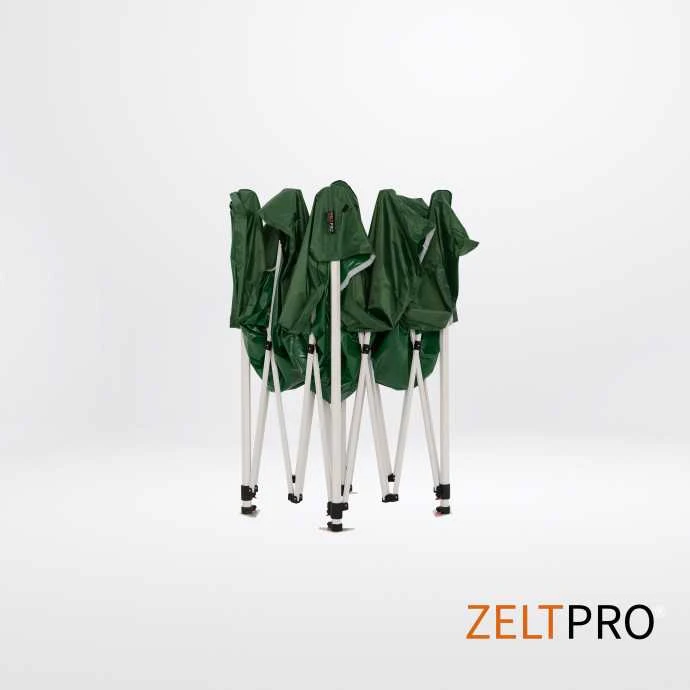 Prekybinės palapinės stogas ir sienos (4 vnt.) komplektas 2x2 Žalia Zeltpro PROFRAME
