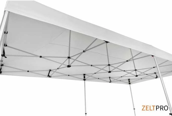 Prekybinės palapinės stogas ir sienos (4 vnt.) komplektas 3x6 Balta Zeltpro TITAN