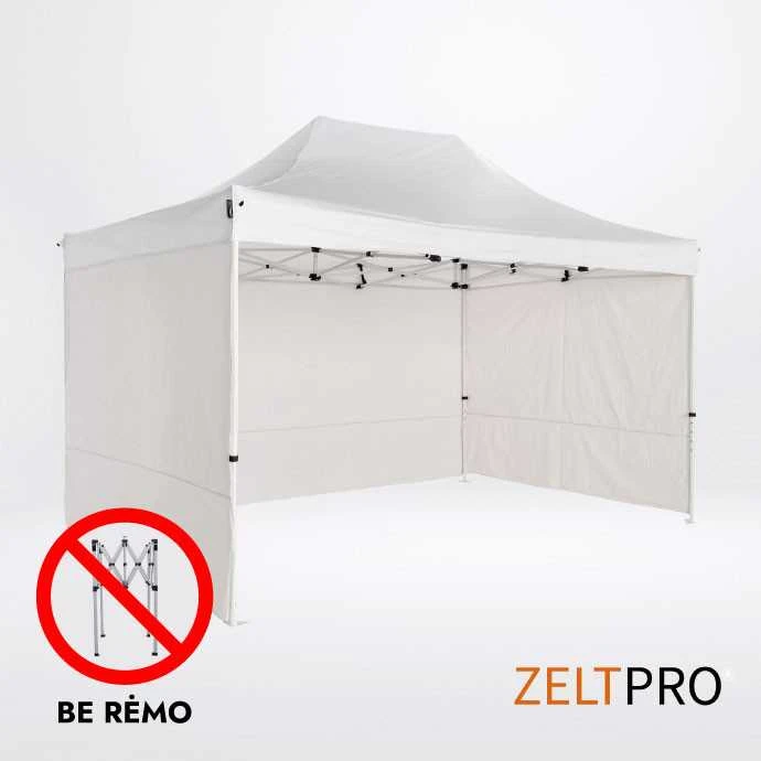 Prekybinės palapinės stogas ir sienos (4 vnt.) komplektas 3x4,5 Balta Zeltpro PROFRAME