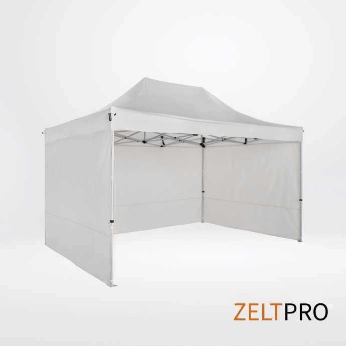 Prekybinės palapinės stogas ir sienos (4 vnt.) komplektas 3x4,5 Balta Zeltpro TITAN