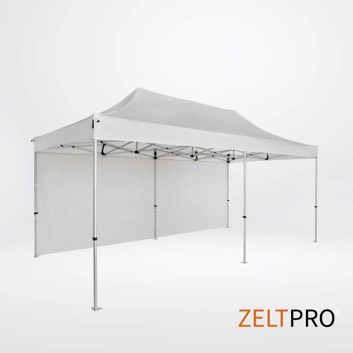 Prekybinės palapinės stogas ir sienos (4 vnt.) komplektas 3x6 Balta Zeltpro TITAN