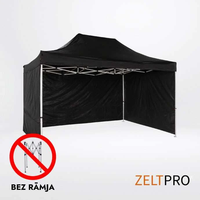Prekybinės palapinės stogas ir sienos (4 vnt.) komplektas 3x2 Juoda Zeltpro PROFRAME
