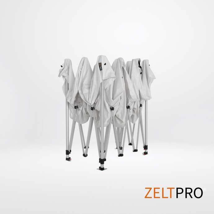 Prekybinės palapinės stogas ir sienos (4 vnt.) komplektas 3x4,5 Balta Zeltpro TITAN