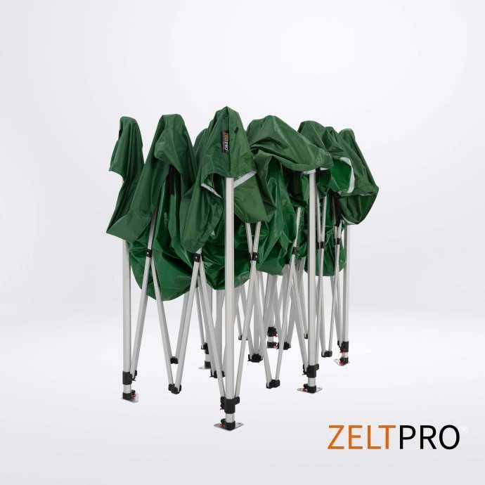 Prekybinės palapinės stogas ir sienos (4 vnt.) komplektas 3x6 Žalia Zeltpro TITAN