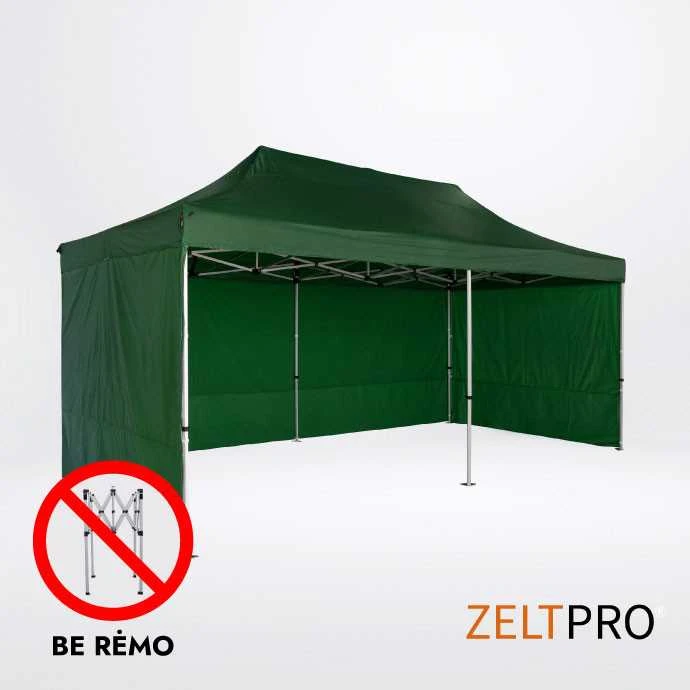 Prekybinės palapinės stogas ir sienos (4 vnt.) komplektas 3x6 Žalia Zeltpro TITAN