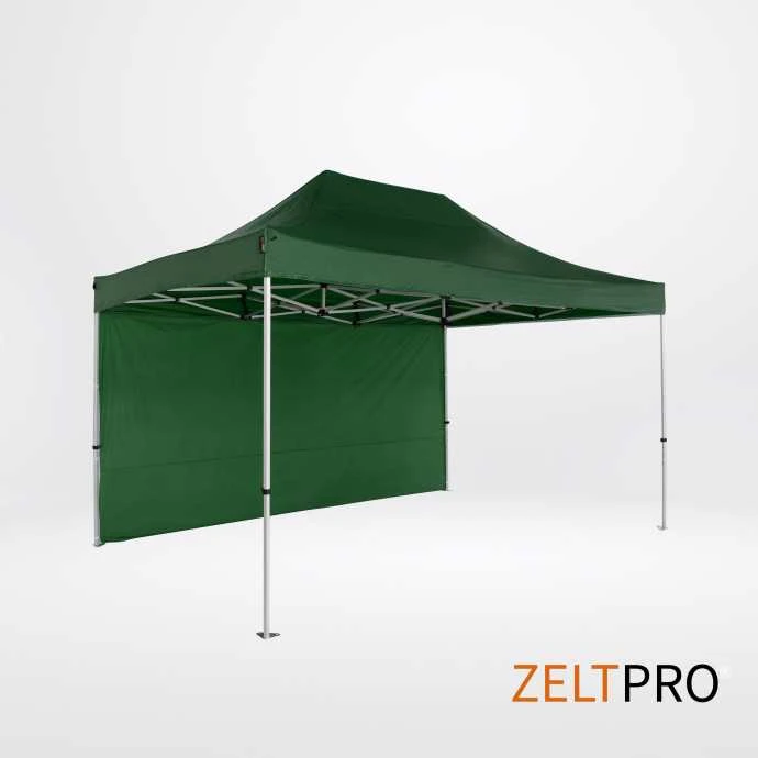 Prekybinės palapinės stogas ir sienos (4 vnt.) komplektas 3x4,5 Žalia Zeltpro TITAN