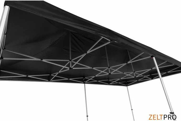Prekybinės palapinės stogas ir sienos (4 vnt.) komplektas 3x6 Juoda Zeltpro TITAN