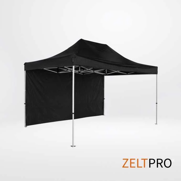 Prekybinės palapinės stogas ir sienos (4 vnt.) komplektas 3x4,5 Juoda Zeltpro TITAN