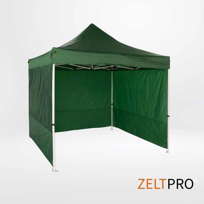 Prekybinės palapinės stogas ir sienos (4 vnt.) komplektas 2x2 Žalia Zeltpro PROFRAME
