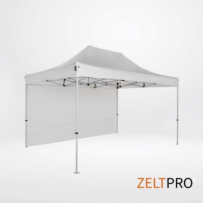 Prekybinės palapinės stogas ir sienos (4 vnt.) komplektas 3x4,5 Balta Zeltpro TITAN