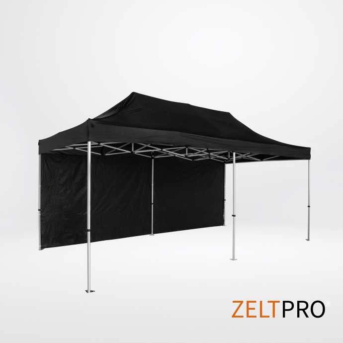 Prekybinės palapinės stogas ir sienos (4 vnt.) komplektas 3x6 Juoda Zeltpro TITAN
