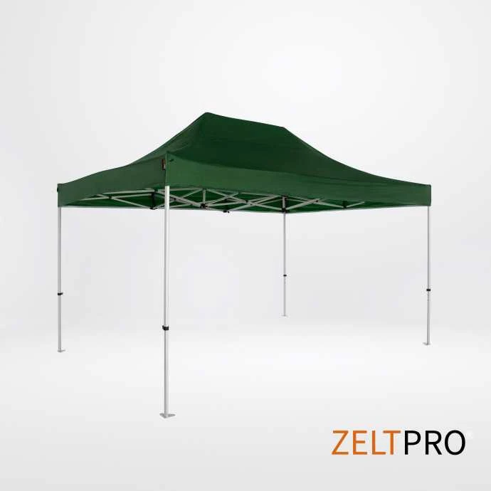 Prekybinės palapinės stogas ir sienos (4 vnt.) komplektas 3x4,5 Žalia Zeltpro TITAN