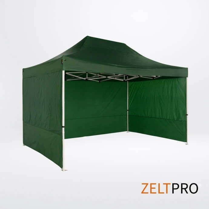 Prekybinės palapinės stogas ir sienos (4 vnt.) komplektas 3x2 Žalia Zeltpro PROFRAME
