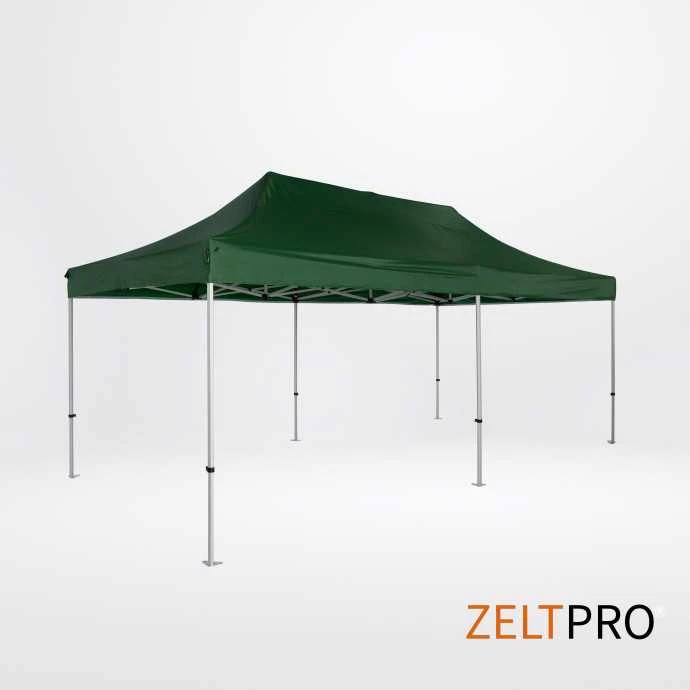 Prekybinės palapinės stogas ir sienos (4 vnt.) komplektas 3x6 Žalia Zeltpro TITAN